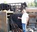 Liberty Safe opened after a wildfire burns down the home. The contents inside are unharmed.